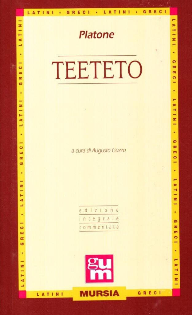 Platone: Teeteto  ( Guzzo A.)