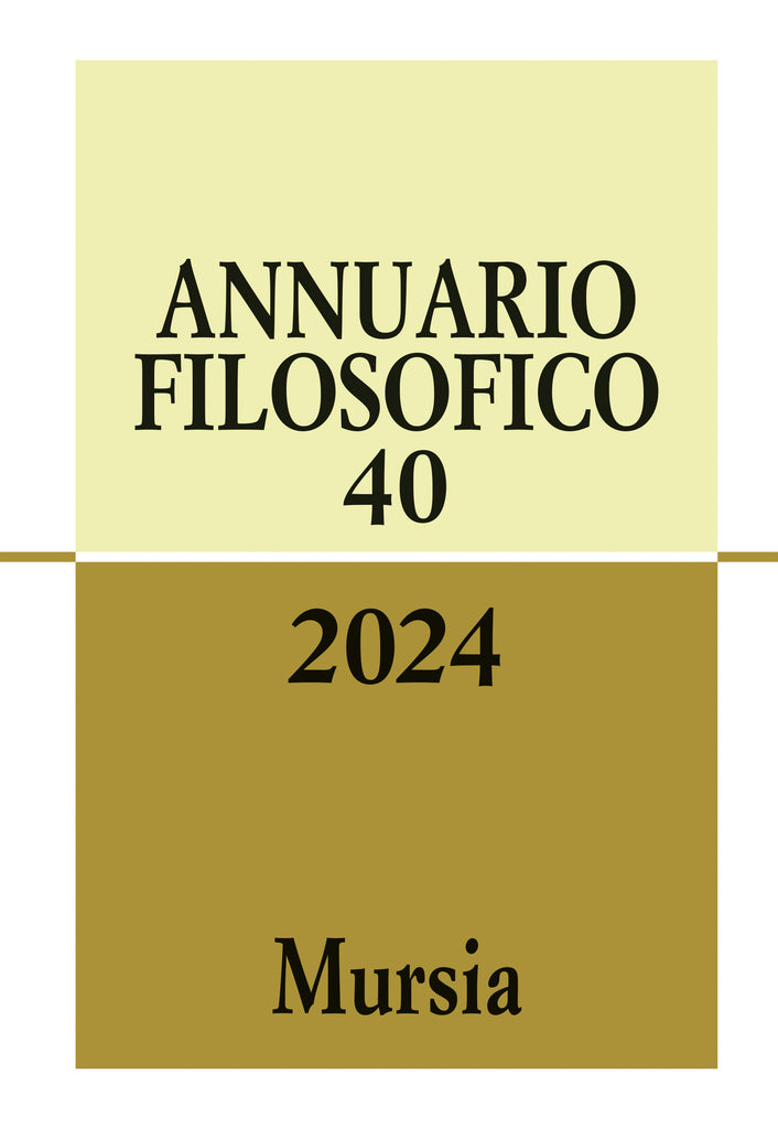 Annuario filosofico n.40 / 2024