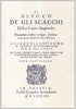 Lopez R.: Il giuoco degli scacchi